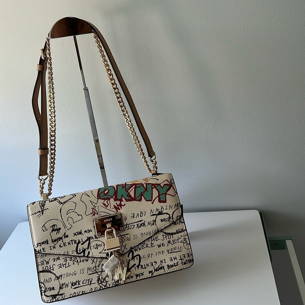 DKNY Elissa large graffiti bag - Picture 2 of 10
